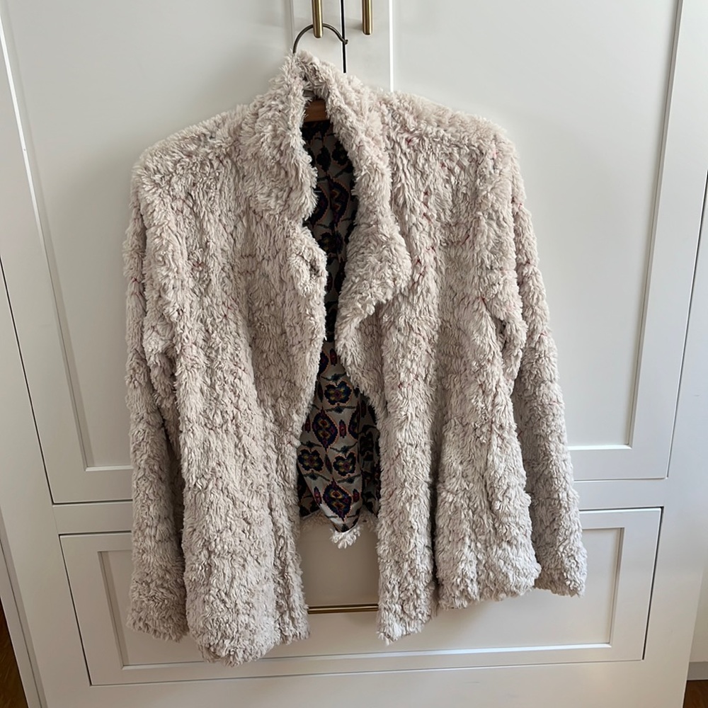 Off White Furry Jacket - image 1